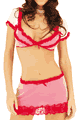 Candy Stripe Top and Skirt