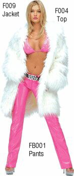 Faux Fur 3/4 Length Coat