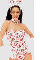 Cherry Bunny Outfit with Bunny Ears and Bowtie