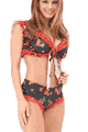 Cherry 2pc Set with Lace Trim