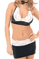 Lycra and Lace Top and Skirt