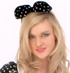 Polka Dot Bowtie Headpiece