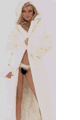 Mink Faux Fur Full Length Coat with Hood