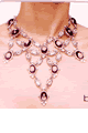 Rhinestone Necklace With Rubies