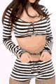 Bad Girl Jailhouse Top and Shorts