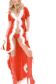 Sexy Santa 2-Piece Robe and Thong Set