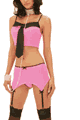 Hot Pink 3pc Pinstripe Outfit
