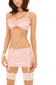 Stretch Jersey Bra Top and Lace-up Front Skirt