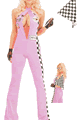 Cross Halter Racer Girl Catsuit