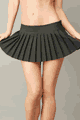 Pleated Mini Skirt