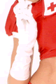 White Satin Gloves
