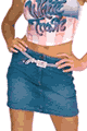 Stretch Jean Skirt
