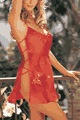 Water Color Silk Chemise with G-String