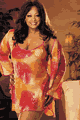 Silk Burnout Chemise with G-String