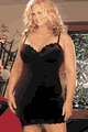 Velvet and Scallloped Lace Dress