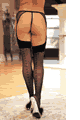 Heart Embellished Sheer Stockings