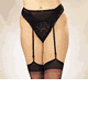 Stretch Lace and Lycra Garterbelt