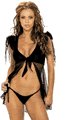 Curly Tie Sleeve Babydoll with Micro Short