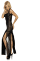 Lace-Up Gown with Tie Back