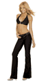 Tricot Pant and Halter with Buckle