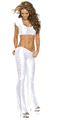 Lace-Up Top with Tie Back and Pant