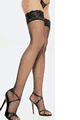 Lycra Sheer Thigh High with Beaded Sequin Top
