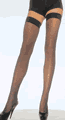 Silicon Lace Top Lycra Fishnet Thigh High