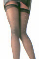 Sheer Thigh Hi with Rhinestone Back Seam