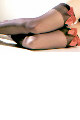 Sheer Thigh Hi with Satin Bow