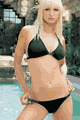 Lined Lycra Bikini with Stitched Buckles