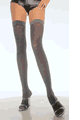Lurex Opaque Thigh High