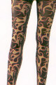 Flame Print Opaque Tights