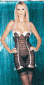 Halter Mesh Garter Dress with G-string