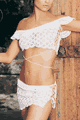 Shoulder Top and Skirt