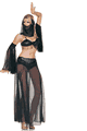 Beaded and Mesh Belly Dancer Outfit