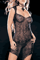 Spider Web Lace Mini Dress