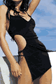 Slinky V-neck Dress