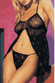 Lurex Swirl Babydoll with G-String