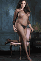 Seamless Fishnet Long Sleeves Bodystocking