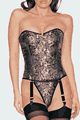 Satin Tapestry Corset with G-String