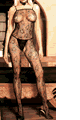 Seamless Rose Lace Bodystocking