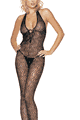 Lurex Swirl Lace Halter Bodystocking
