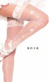 Wedding Bell Sheer Thigh High with Rhinestones