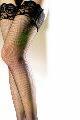 Stay up Silicon Lace Top Lycra Fishnet Thigh Hi