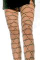 Lycra Geometric Net Pantyhose