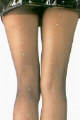 Sheer Pantyhose with Rhinestone Back Seam