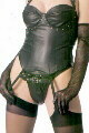 Faux Leather Thong with Backles