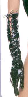 Vinyl Lace up Gloves