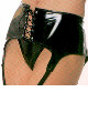 Vinyl Lace Up Front garter Belt