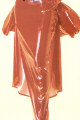 Vinyl Long Skirt with Detachable Baloon Trail